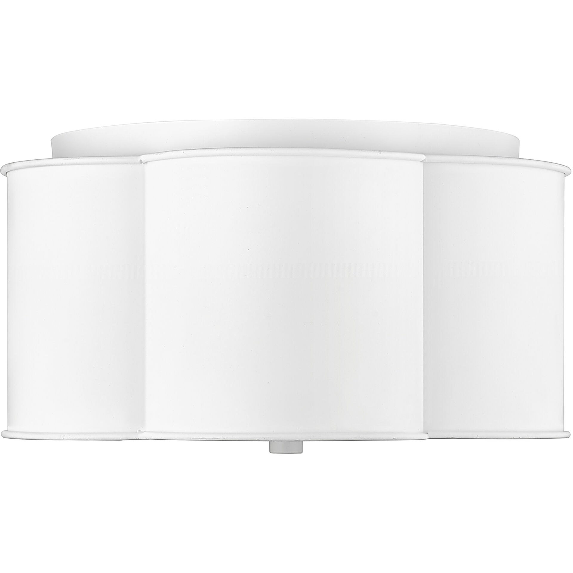 None 3 Light 14 inch Matte White Flush Mount Ceiling Light